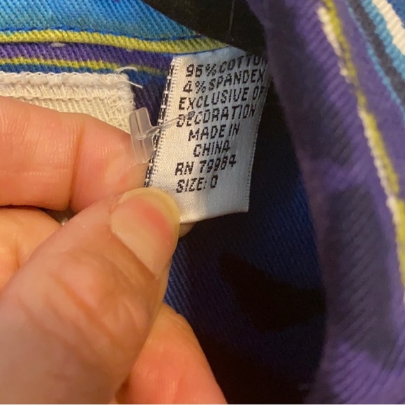 Chico’s anniversary collection Aztec denim jacket. Chico’s size 0, (S) - Picture 5 of 8